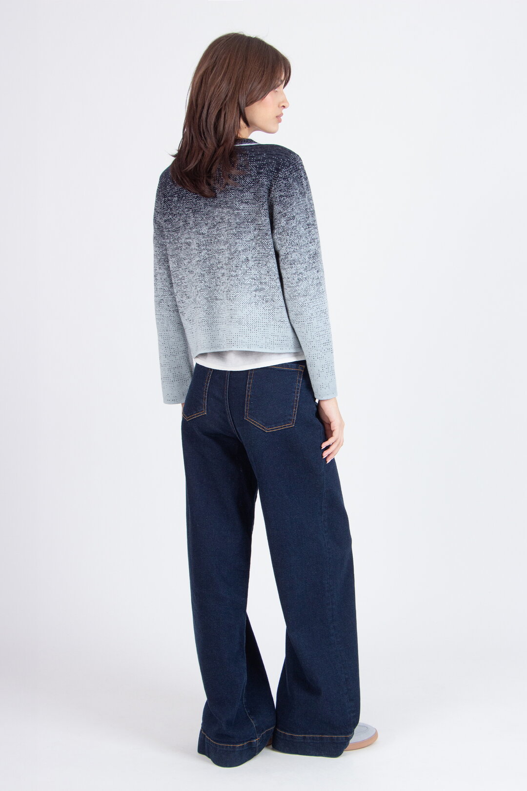 Jacquard-Strickjacke, Murmurationsmuster