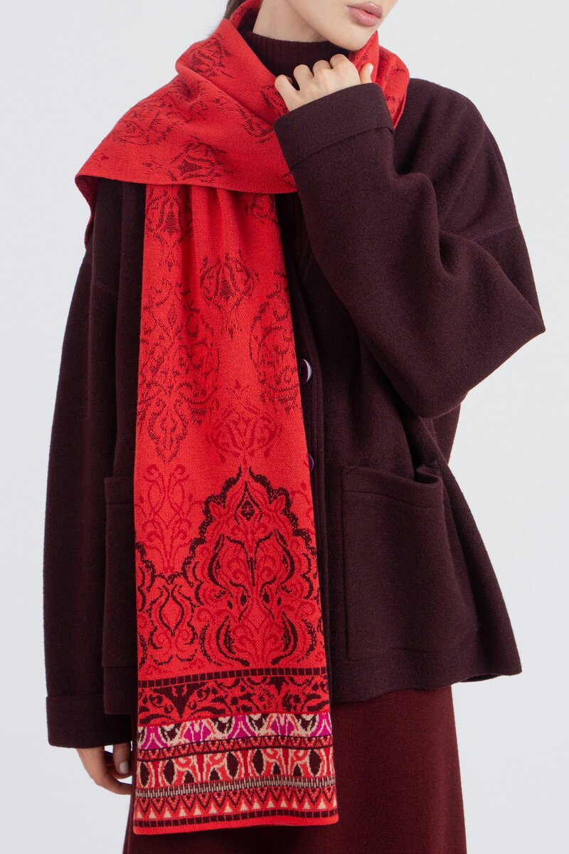 Jacquard Schal, Ornament Muster