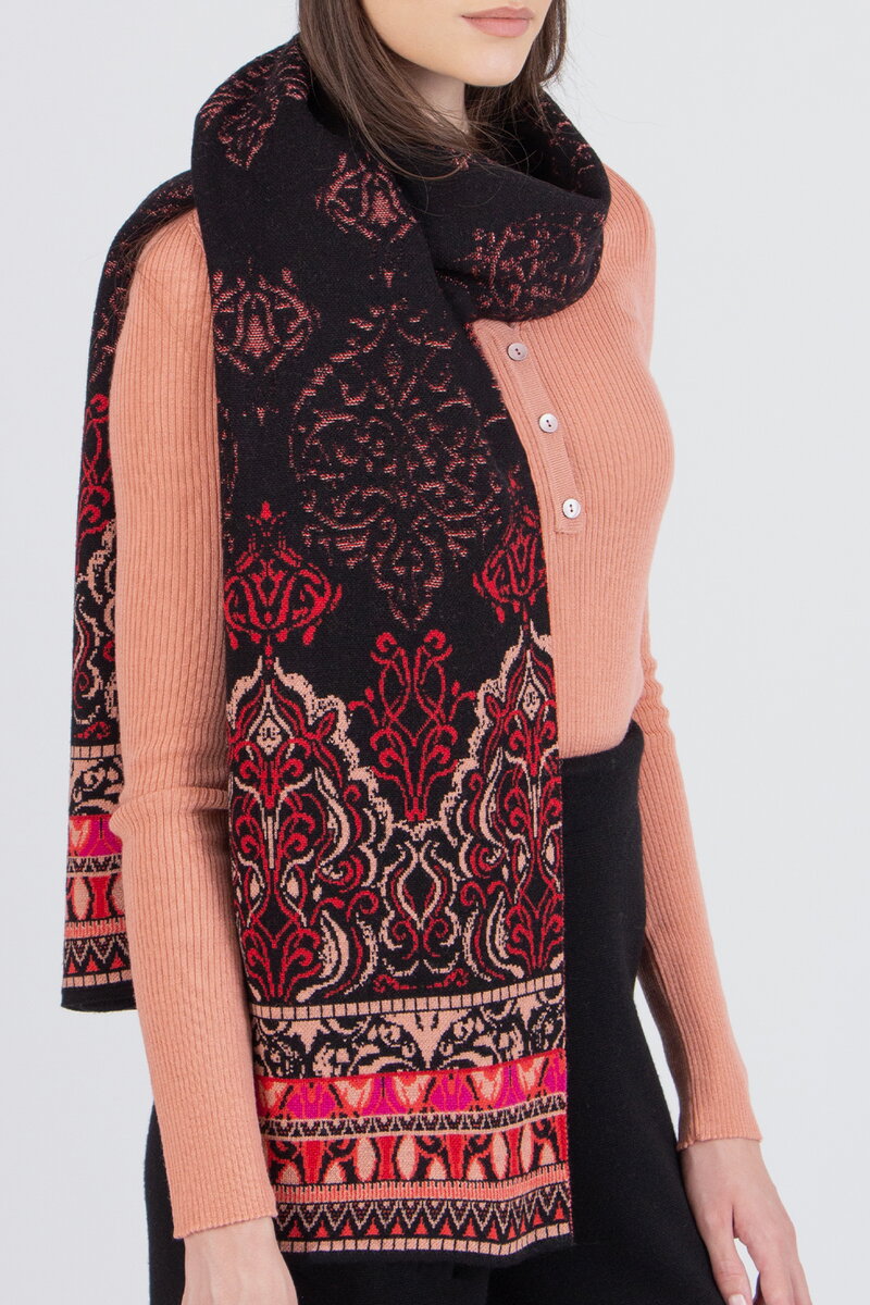 Jacquard Schal, Ornament Muster