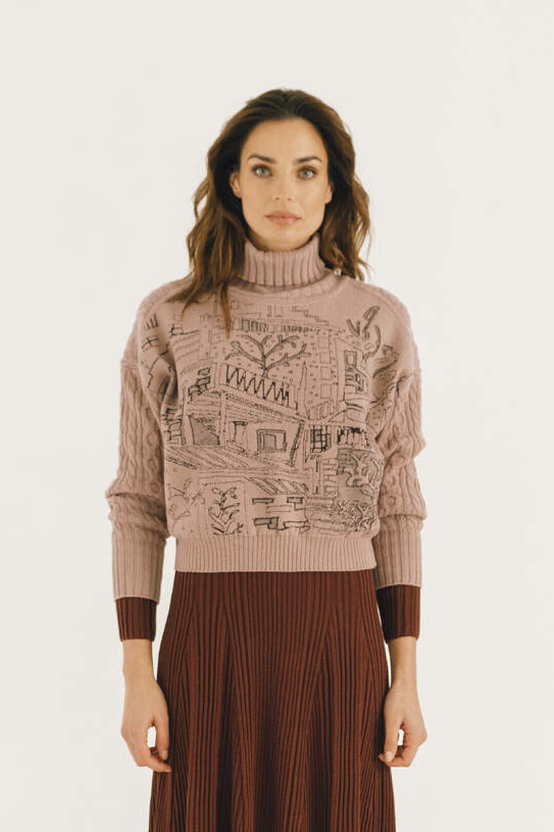 Rollkragenpullover, Favela Motiv