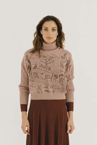 Rollkragenpullover, Favela Motiv