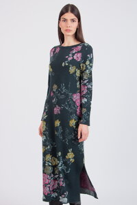 Jacquard-Kleid, Furnishing Florals Muster