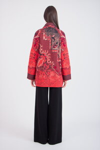 Jacquard-Jacke, Kelim Muster