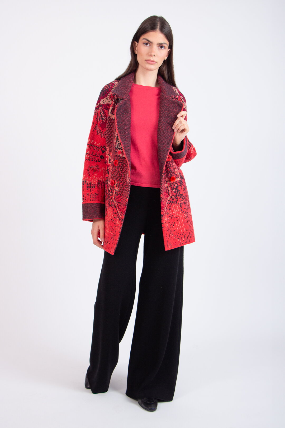 Jacquard-Jacke, Kelim Muster