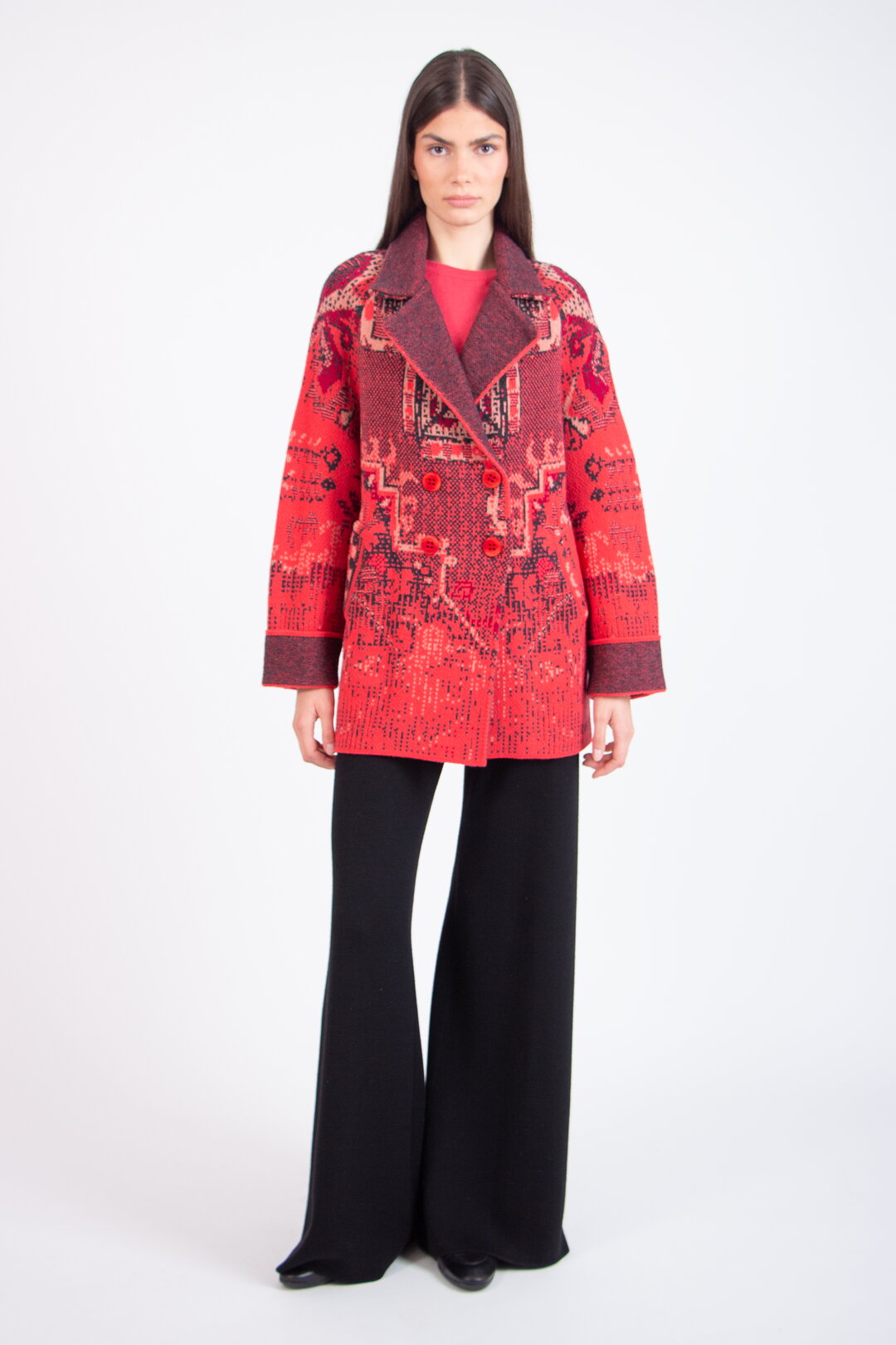 Jacquard-Jacke, Kelim Muster