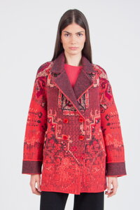 Jacquard-Jacke, Kelim Muster