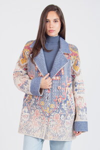 Jacquard-Jacke, Kelim Muster