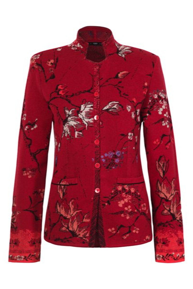 Jacquard Jacket, Cherry Blossom Pattern