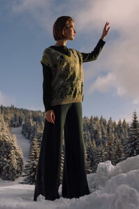 Pulover sa V-Izrezom bez Rukava, Plantopia Motiv