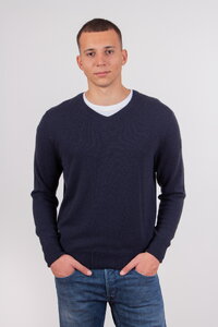 Muški Džemper od mešavine Kašmira sa V-Izrezom