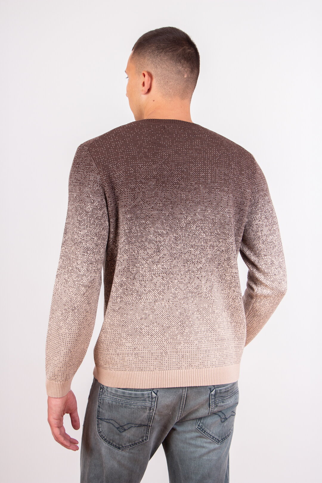 Jacquard-Pullover, Murmurationsmuster
