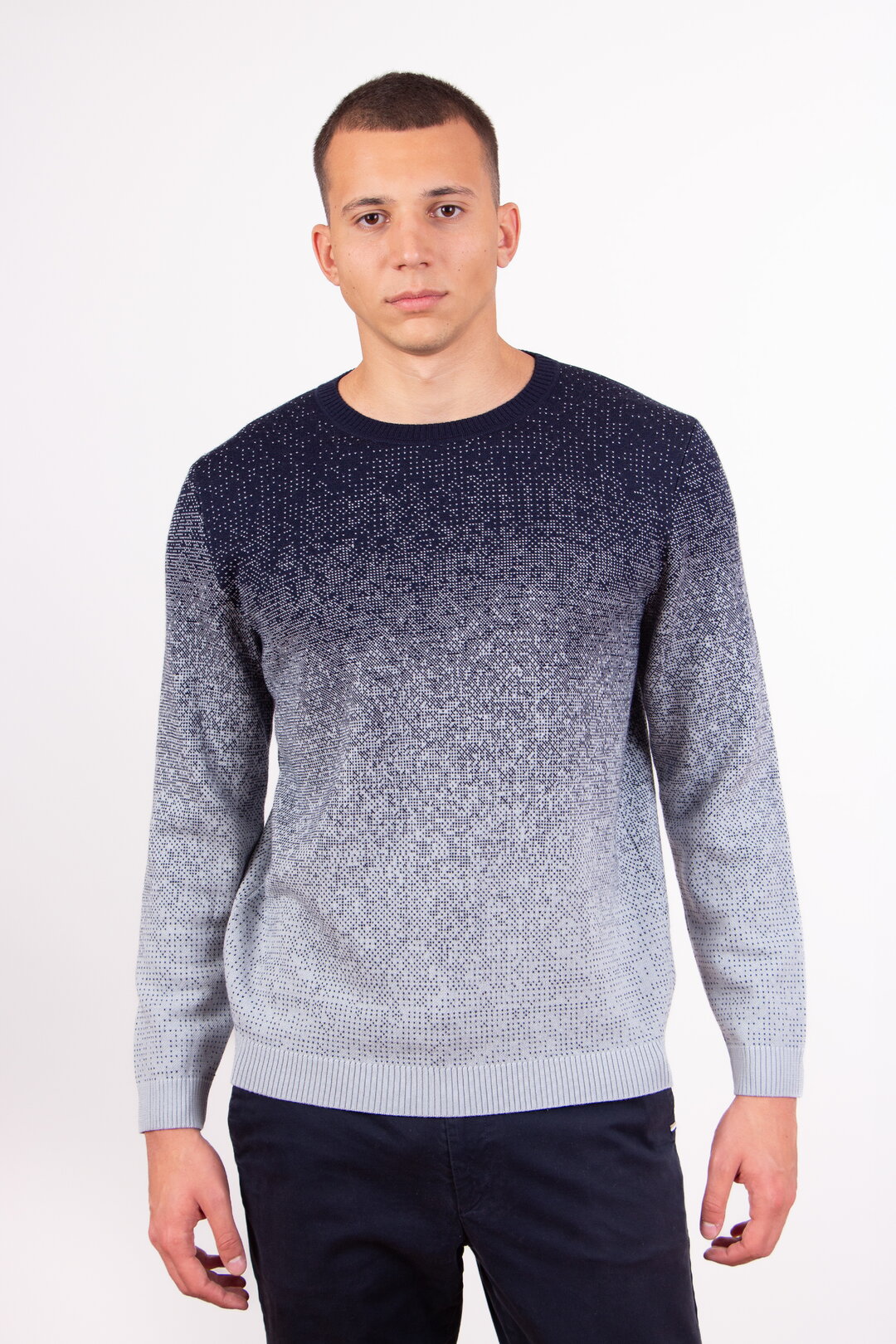Jacquard-Pullover, Murmurationsmuster