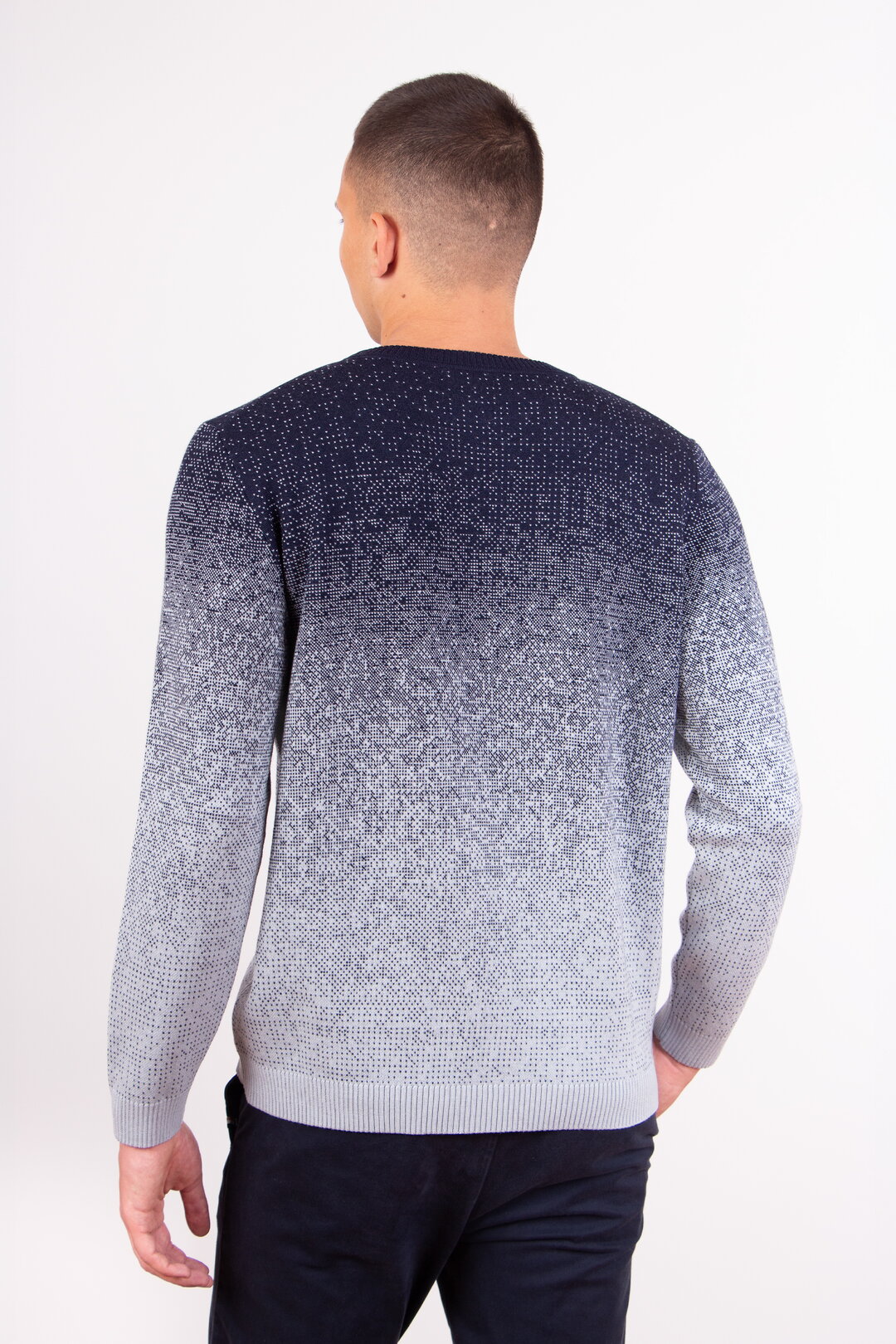 Jacquard-Pullover, Murmurationsmuster