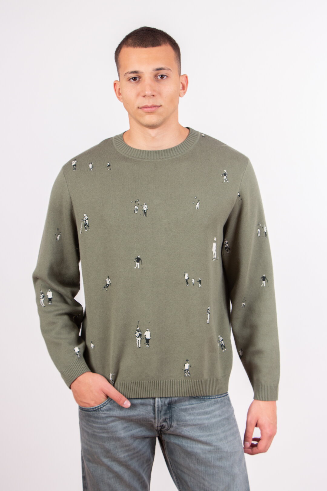 Herrenpullover Snowscape Design