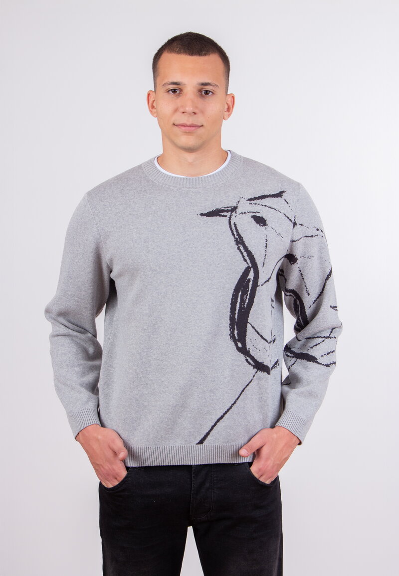 Men's Pullover Skybird - Stone - Pullovers - Ivko Woman