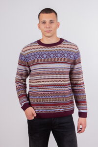 Herrenpullover im Fair-Isle-Muster