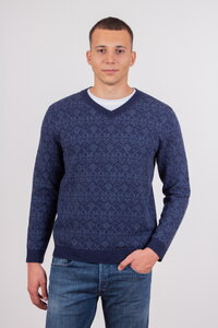 Fair-Isle Ton-in-Ton Herrenpullover
