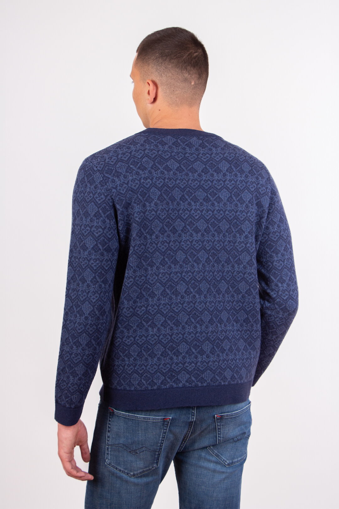 Fair-Isle Ton-in-Ton Herrenpullover