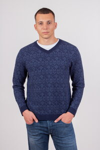 Fair-Isle Ton-in-Ton Herrenpullover