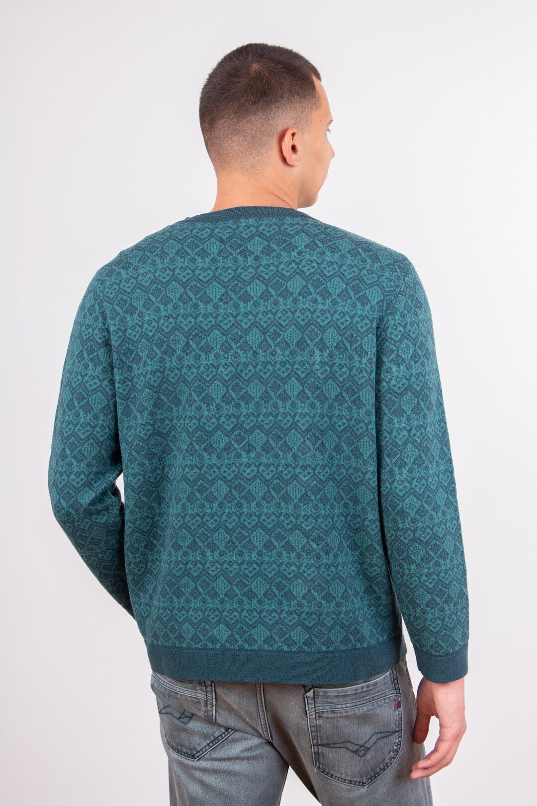 Fair-Isle Ton-in-Ton Herrenpullover
