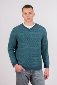 Fair-Isle Ton-in-Ton Herrenpullover