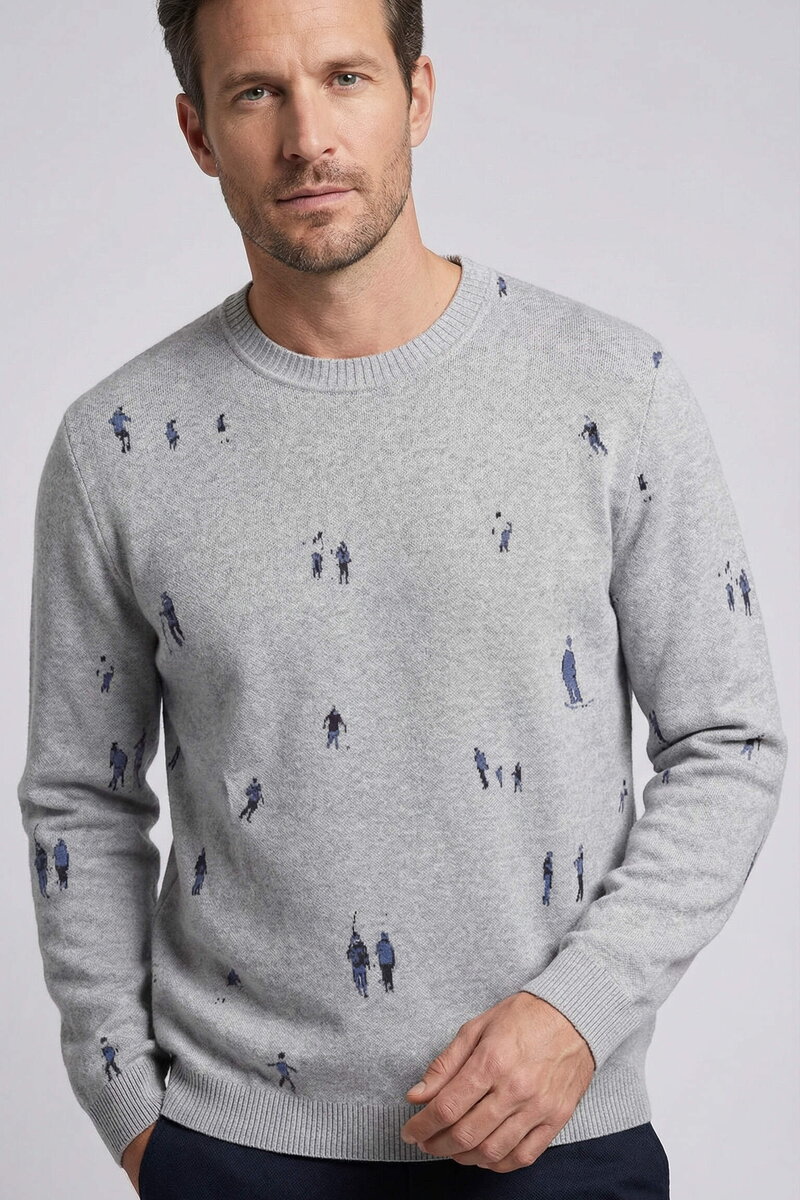Mans pullover, Snowscape Design