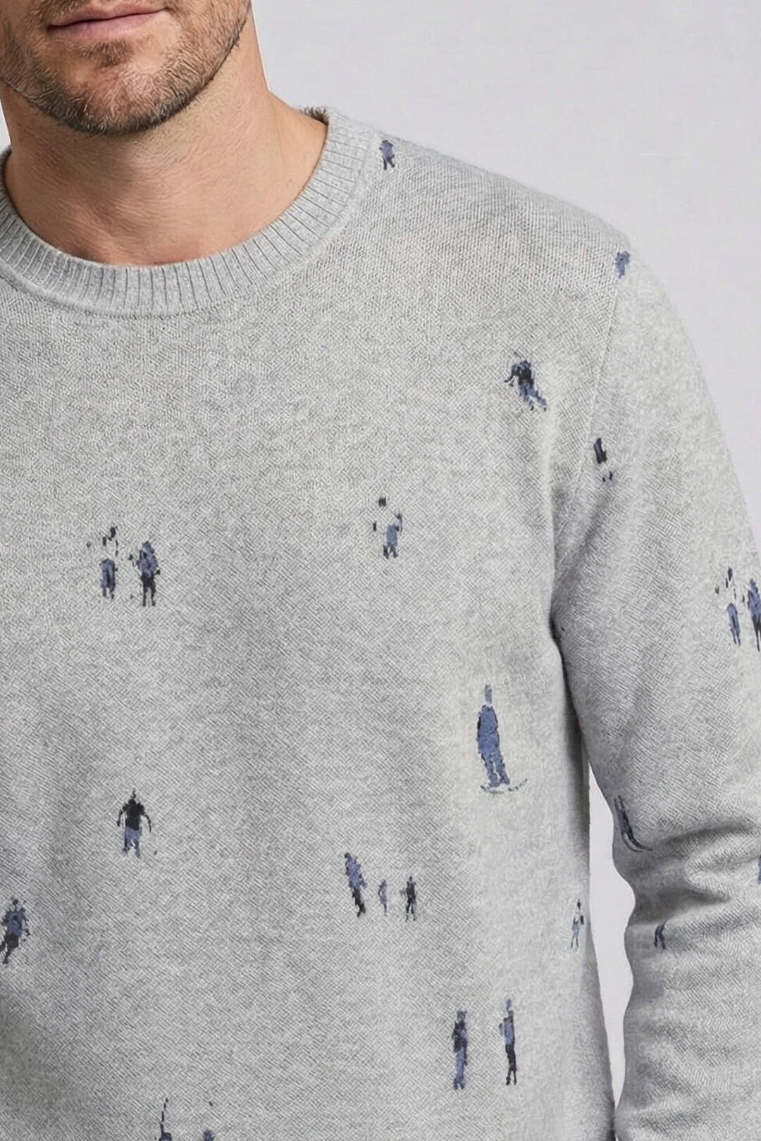 Herrenpullover Snowscape Design