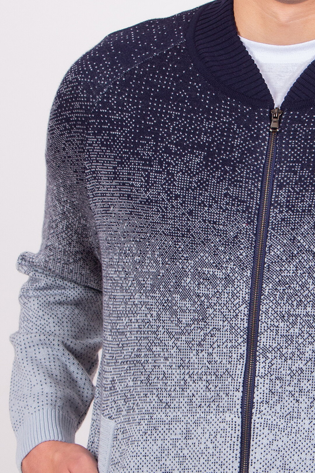 Jacke mit Reißverschluss, Murmurationsmuster