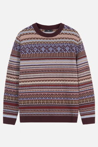 Herrenpullover im Fair-Isle-Muster
