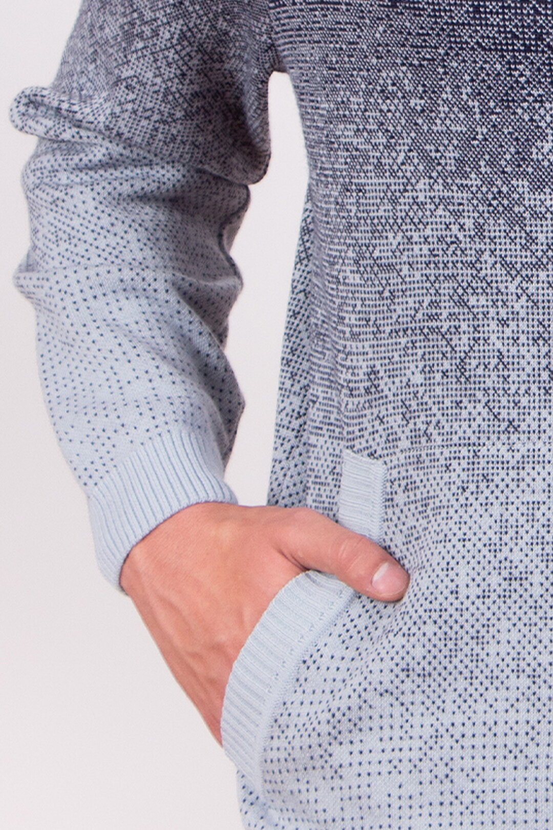 Jacke mit Reißverschluss, Murmurationsmuster