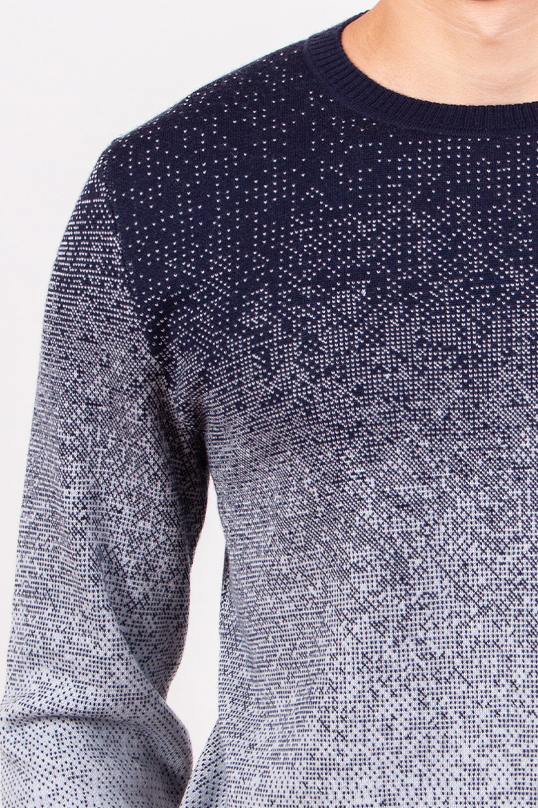Jacquard-Pullover, Murmurationsmuster