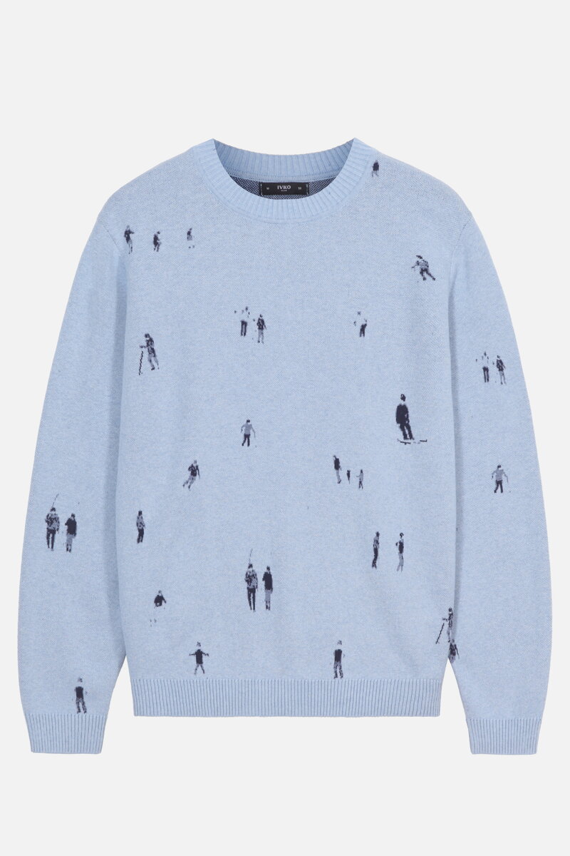 Herrenpullover Snowscape Design