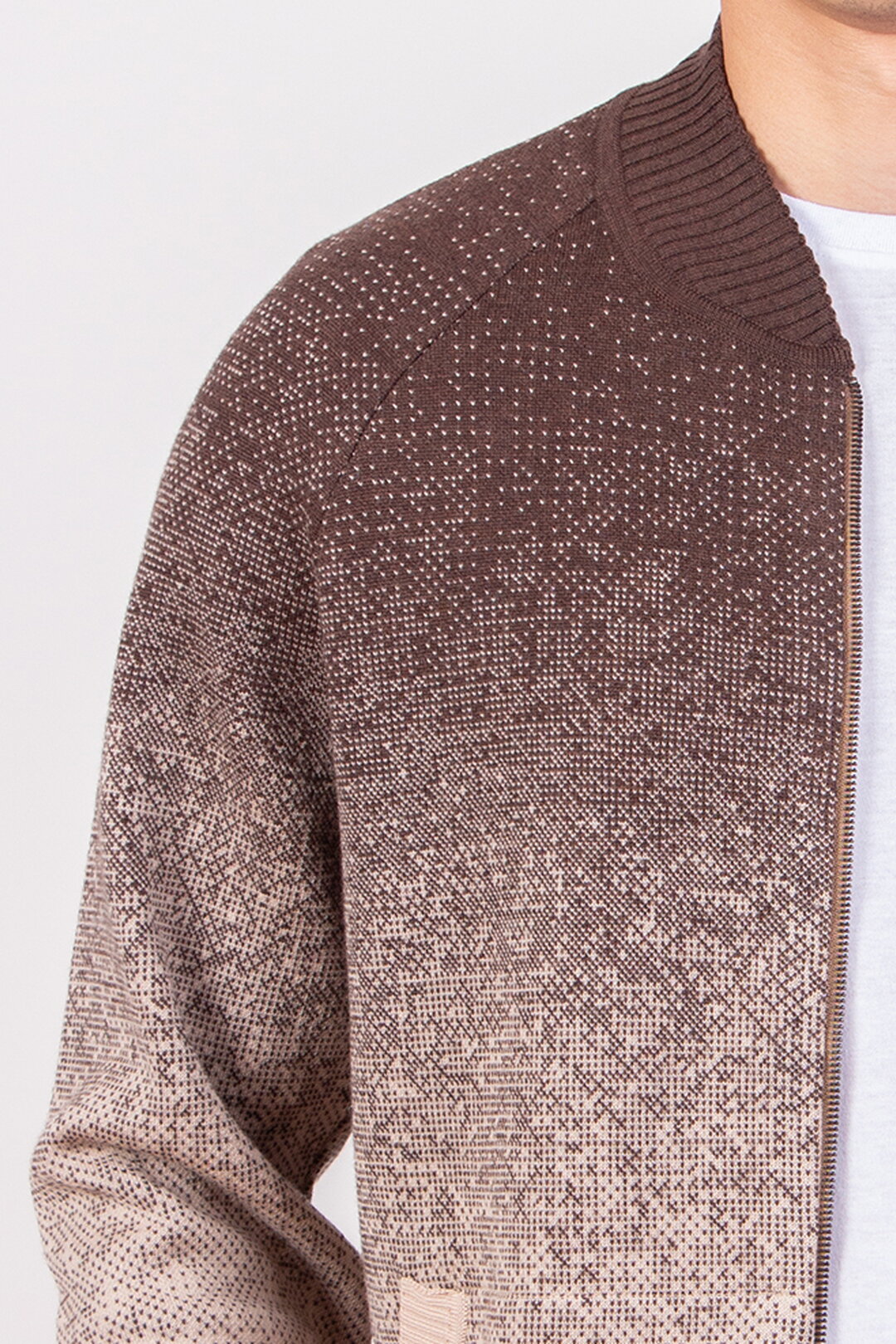 Jacke mit Reißverschluss, Murmurationsmuster