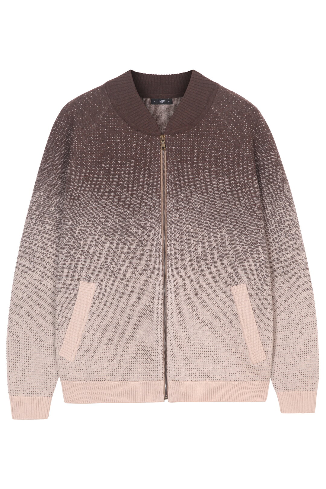 Jacke mit Reißverschluss, Murmurationsmuster