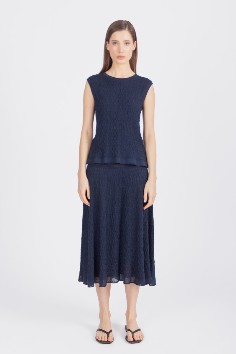 Sleeveless Pullover, Structure Pattern