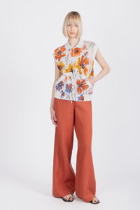 Žakardni Prsluk, Cvetni Motiv