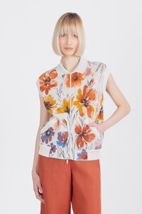 Žakardni Prsluk, Cvetni Motiv