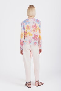 Žakardni Kardigan, Cvetni Motiv