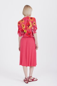 Kurzärmeliger Cardigan, Floralmuster