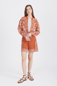 Žakardna Bomber Jakna, Urban Botanik Motiv