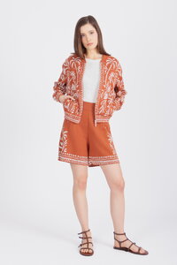 Žakardna Bomber Jakna, Urban Botanik Motiv