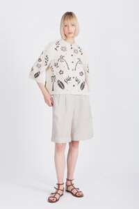 Jacket with Embroidery, Urban Botanic Pattern