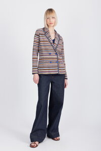 Jacquard Jacket, Stripe Pattern