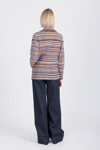 Jacquard Jacket, Stripe Pattern