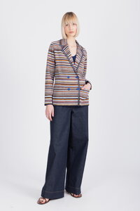 Jacquard Jacket, Stripe Pattern