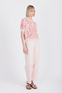 Jacquard Pullover, Urban Botanic Pattern