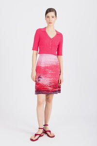 Jacquard Skirt, Urban Sun Pattern