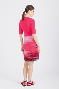 Jacquard Skirt, Urban Sun Pattern