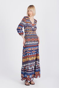 Long Dress, Mediterranean Pattern