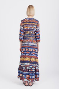 Long Dress, Mediterranean Pattern